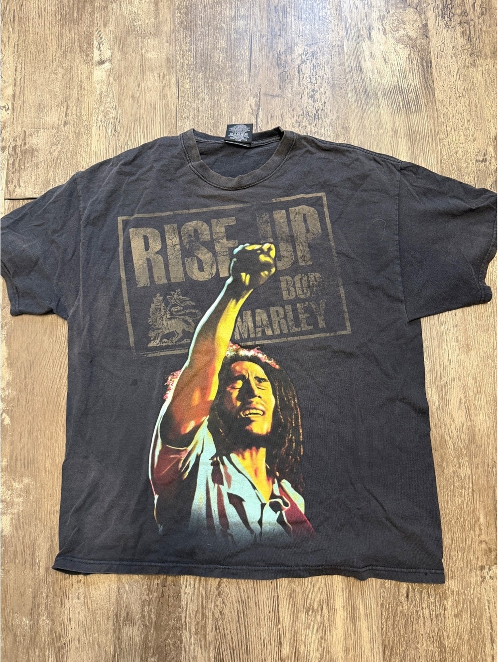 Vintage Bob Marley Rise Up Zion Rootswear Reggae Graphic T Shirt Size 1X